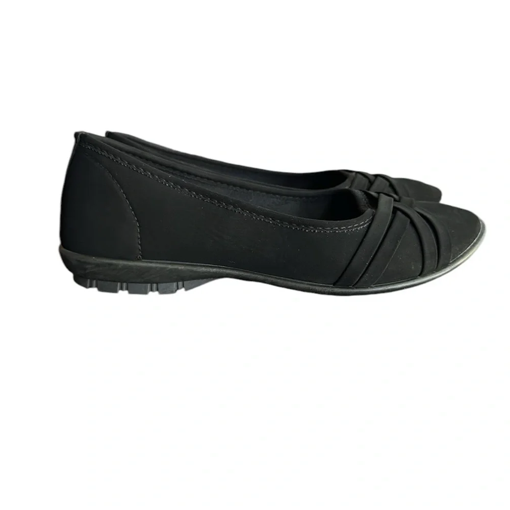 Harborsides Berni Black Memory Foam Casual Flats Sz 7